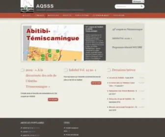 AQSSS.com(Association québécoise de spécialistes en sciences du sol) Screenshot