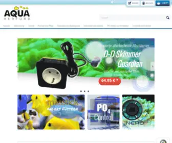 Aqua-Herford.de(Dein Fachhandel für Meerwasseraquaristik) Screenshot
