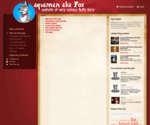 Aqua-MAN.ru(Fox's den) Screenshot