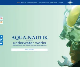 Aqua-Nautik.com(Ihr Partner für Unterwasserarbeiten in Niederkrüchten und Minden) Screenshot