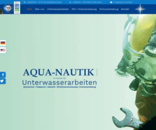 Aqua-Nautik.de(Ihr Partner für Unterwasserarbeiten in Niederkrüchten und Minden) Screenshot