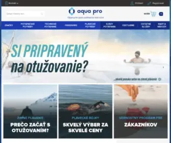 Aqua-PRO.sk(Potápačské potreby a plavecké vybavenie) Screenshot