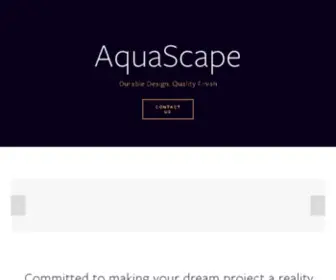 Aqua-Scape-Pools.com(Aquascape Pool Construction Services) Screenshot