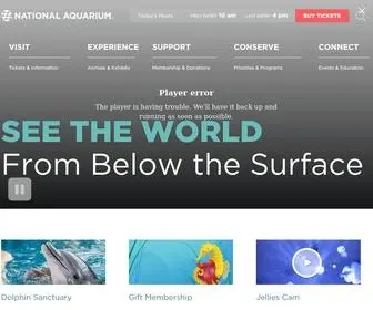 Aqua.org(National Aquarium) Screenshot