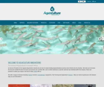Aquaafrica.co.za(Fish Farming) Screenshot