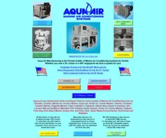 Aquaair.net(Aqua-Air Marine Air Conditioning Systems for Yachts of all Sizes) Screenshot