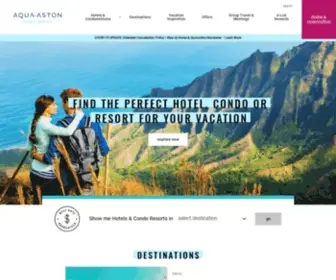 Aquaaston.com(Hotels in Hawaii) Screenshot