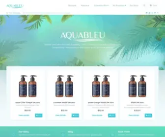Aquableu.com(All natural shampoo and conditioner for every hair type) Screenshot