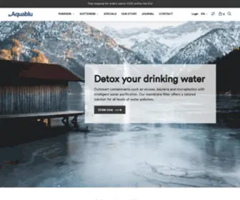 Aquablu.com(Healthy mineral water) Screenshot