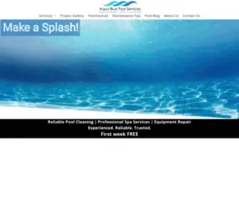 Aquablueatx.com(Lakeway Swimming Pool Cleaning) Screenshot