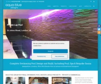 Aquabluedesigns.net(Swimming Pool Design London & Worldwide) Screenshot