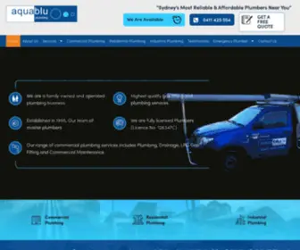 Aquabluplumbing.com.au(Aquablu Plumbing) Screenshot