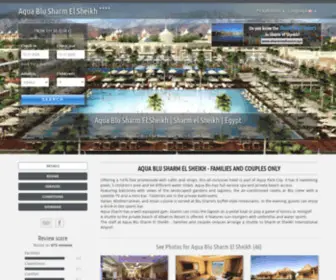 Aquablusharm.website(Aqua Blu Sharm El Sheikh) Screenshot