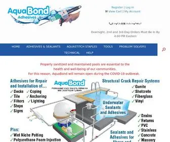 Aquabondadhesives.com(Aqua Bond & Adhesives) Screenshot