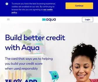 Aquacard.co.uk(Credit Cards For Bad Credit to Improve Your Credit Score) Screenshot