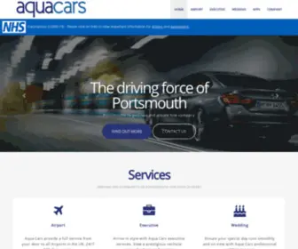 Aquacars.co.uk(Portsmouth's largest taxi and private car hire company) Screenshot