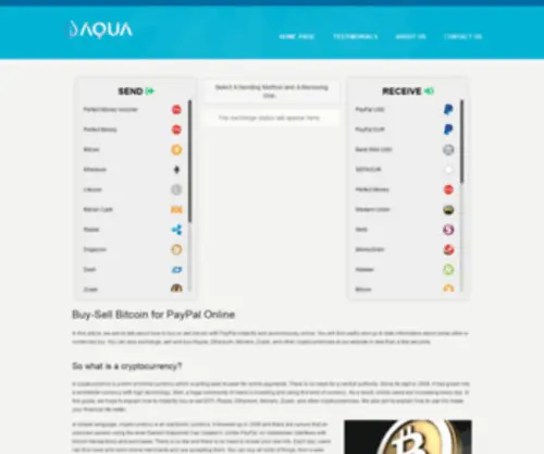 Aquachanger.com(Aqua Changer) Screenshot