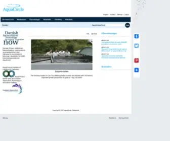 Aquacircle.org(Forside) Screenshot