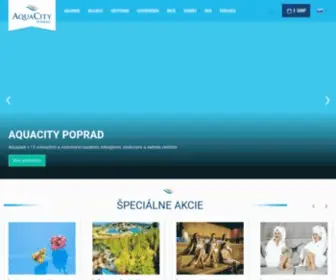 Aquacity.sk(Aquapark a Wellness na Slovensku) Screenshot