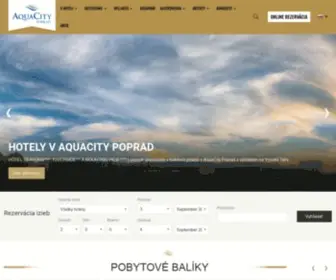 Aquacityhotel.sk(Ubytovanie Vysoké Tatry Slovensko) Screenshot