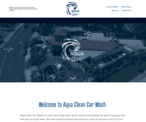 Aquacleancarwash.com(Aqua Clean Car Wash) Screenshot