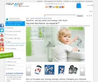 Aquaclic.info(Wasser sparen mit aquaclic) Screenshot