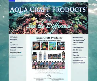 Aquacraft.net(Aqua Craft Products) Screenshot
