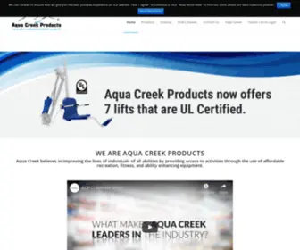 Aquacreek.com(Aqua Creek) Screenshot