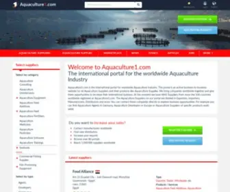 Aquaculture1.com(B2B portal for the Aquaculture Industry) Screenshot