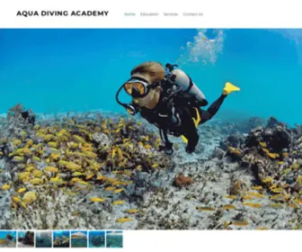 Aquadivingacademy.com(Aqua Diving Academy) Screenshot