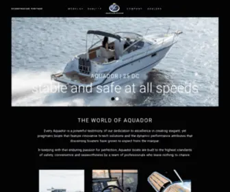 Aquadorboats.fi(Aquador boats are manufactured in Finland by a process) Screenshot