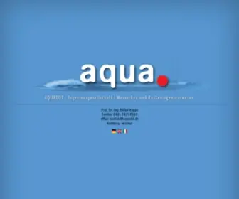 Aquadot.de(Ingenieurbüro Küsteningenieurwesen) Screenshot