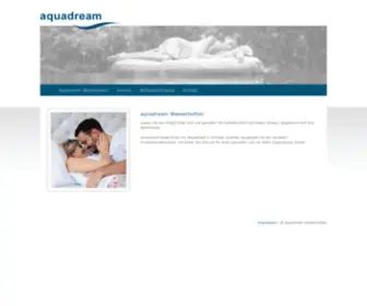 Aquadream.at(Aquadream Wasserbett aus deutscher Herstellung Wasserbetten Made in Germany) Screenshot