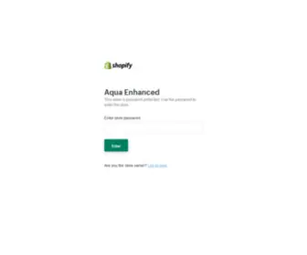 Aquaenhanced.com(Aqua Enhanced) Screenshot
