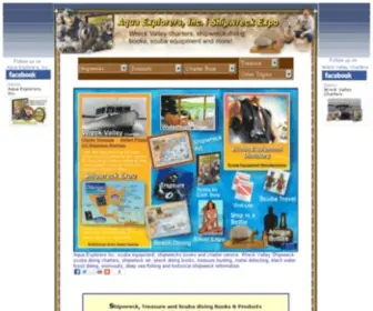 Aquaexplorers.com(Scuba equipment) Screenshot