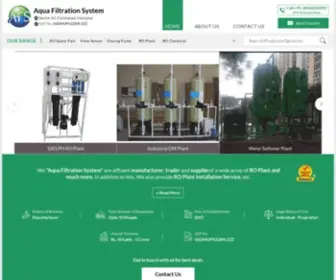 Aquafiltrationsystem.in(Aqua Filtration System) Screenshot