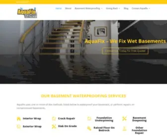 Aquafixontario.ca(Basement Waterproofing Belleville) Screenshot