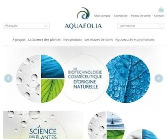 Aquafolia.com(Produits et soins dermocosm) Screenshot