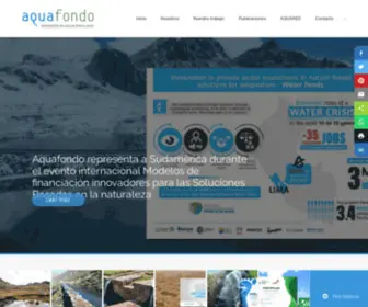 Aquafondo.org.pe(Fondo de Agua para Lima y Callao) Screenshot