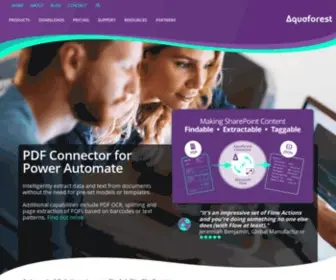 Aquaforest.com(SharePoint OCR Solution for Office 365 and SP) Screenshot