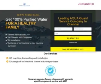 Aquaguardservice.net(Water purifier service in chennai) Screenshot