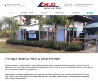 Aquahandcarwash.com(Eco friendly hand car washes) Screenshot