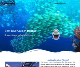 Aquaholic.com(Aquaholic Dive Club Dallas Fort Worth) Screenshot