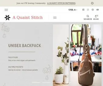 Aquaintstitch.com(Bag Sewing Patterns) Screenshot