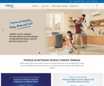 Aquajapanid.com(AQUA Elektronik Indonesia) Screenshot