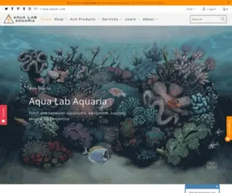 Aqualabaquaria.com(Fresh & Saltwater Aquarium Supplies & Equipment) Screenshot