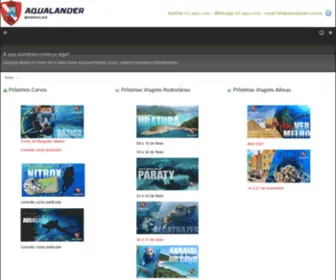 Aqualander.com.br(Aqualander Mergulho) Screenshot