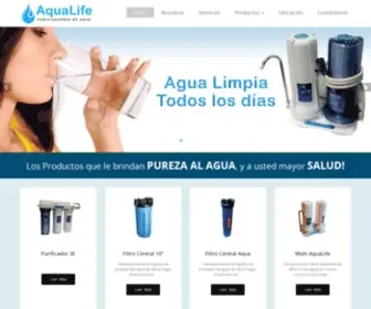 Aqualife.com.py(Filtros y Purificadores de Agua) Screenshot