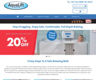 Aqualift.uk.com(AquaLift Bath Lifts) Screenshot