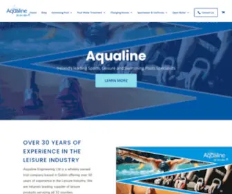 Aqualine.ie(Home) Screenshot